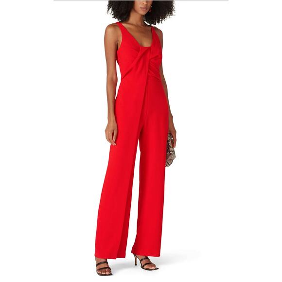 Trina Turk Hedy Red Jumpsuit - Picture 1 of 10